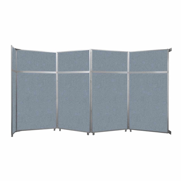 Operable Wall Folding Room Divider 15'7" x 8'5-1/4" Powder Blue Fabric